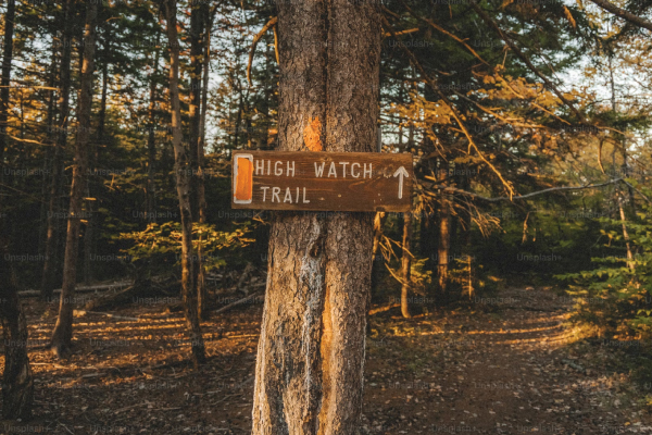 Hiking Trail Sign