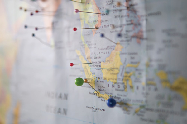 Map with Pins